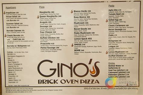 Gino's Brick Oven Pizza, Makati .